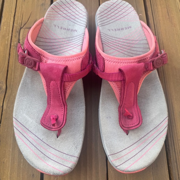 Merrell Pansy Persian Red Flip Flop Sandal - Picture 1 of 7